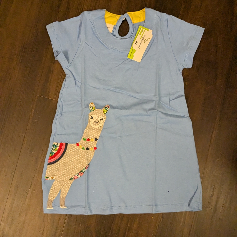 Children's Blue Llama Dress